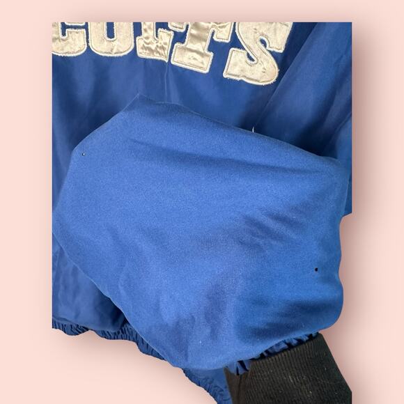 NFL Mens L Indianapolis Colts G-Ill Sports Jersey Lined Pullover Windbreaker - Picture 6 of 7